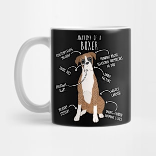 Boxer Dog Brindle Anatomy Mug